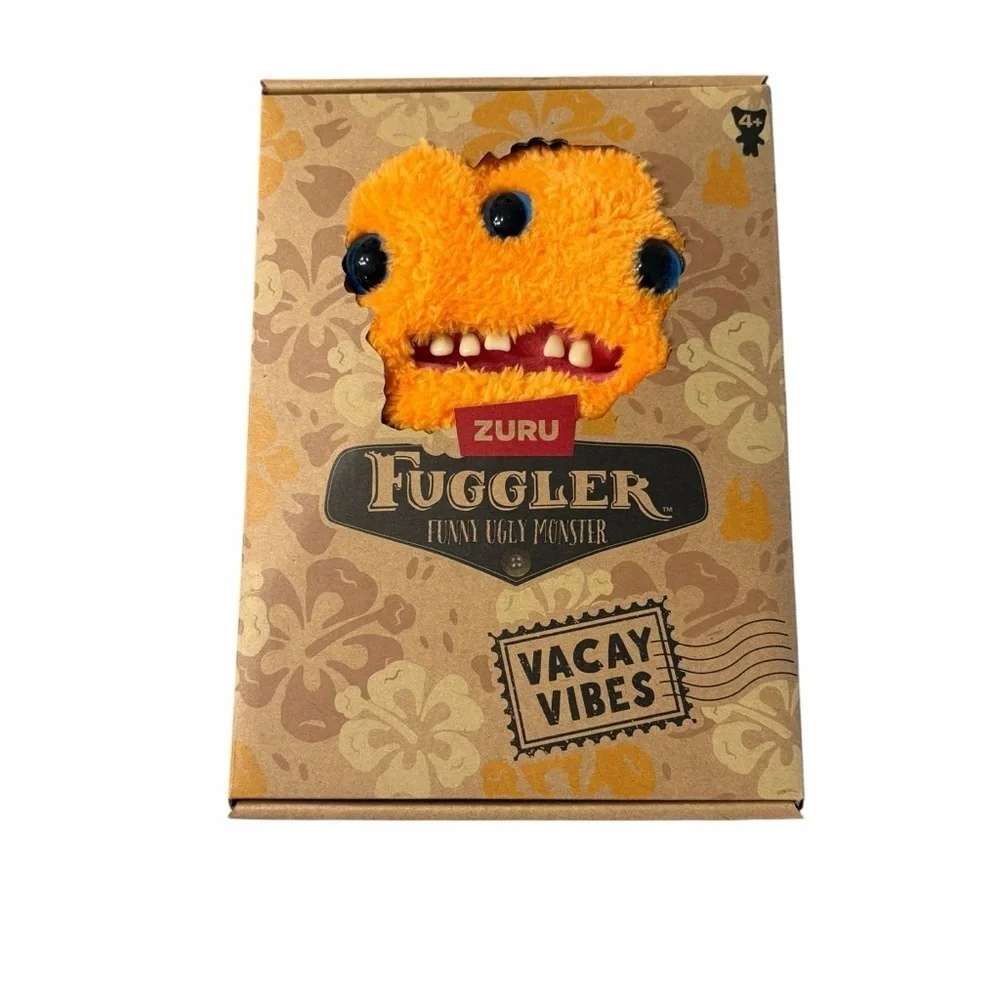 🧡 ZURU Fuggler Reek-O Orange  VACAY VIBES Edition | 9” Funny Ugly Monster Plush